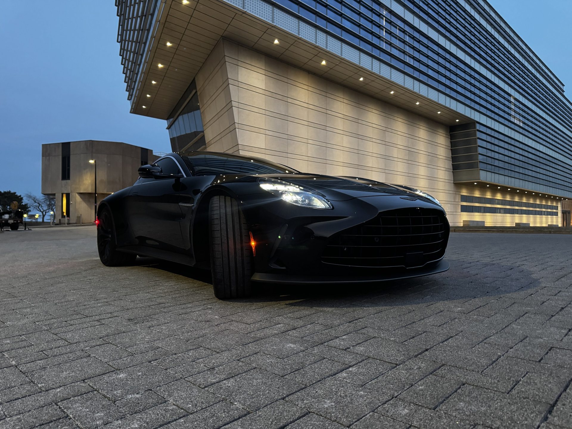 Aston Martin Vantage at dusk