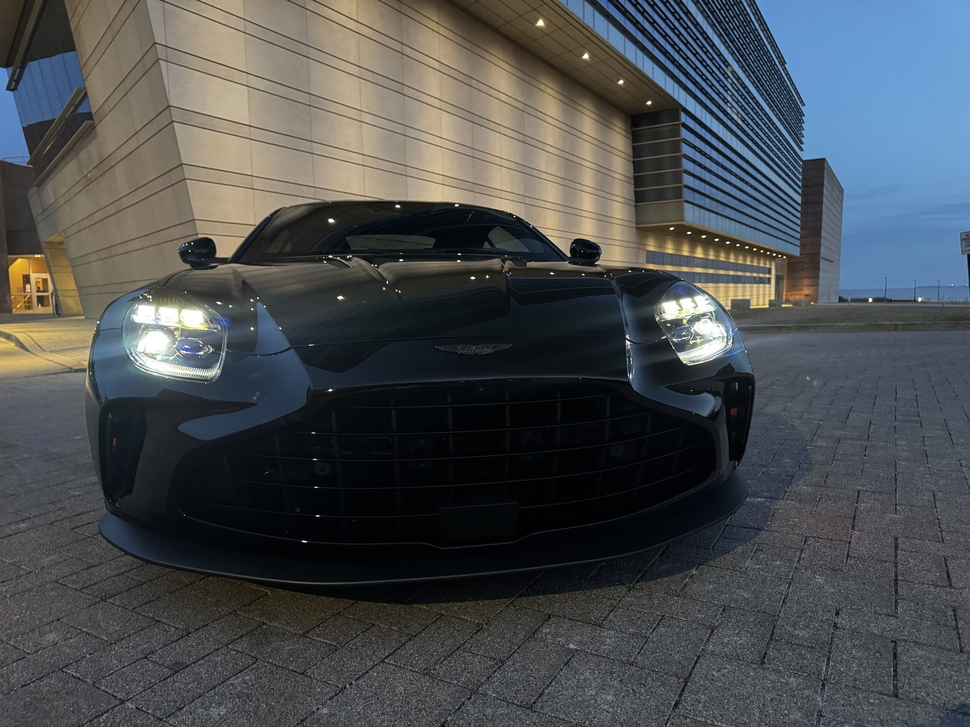 Aston Martin Vantage headlights on